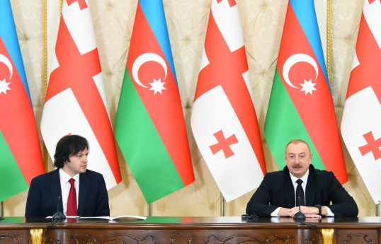 Prezident İlham Əliyev: Gürcüstan və Azərbaycan iki müstəqil dövlət kimi daim bir-birinin yanındadır