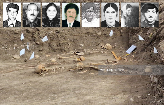 Xocalıda kütləvi məzarlıqda qalıqları aşkar edilənlərin sayı 18-ə çatıb, onlardan 8-nin adı açıqlanıb - FOTOLAR 