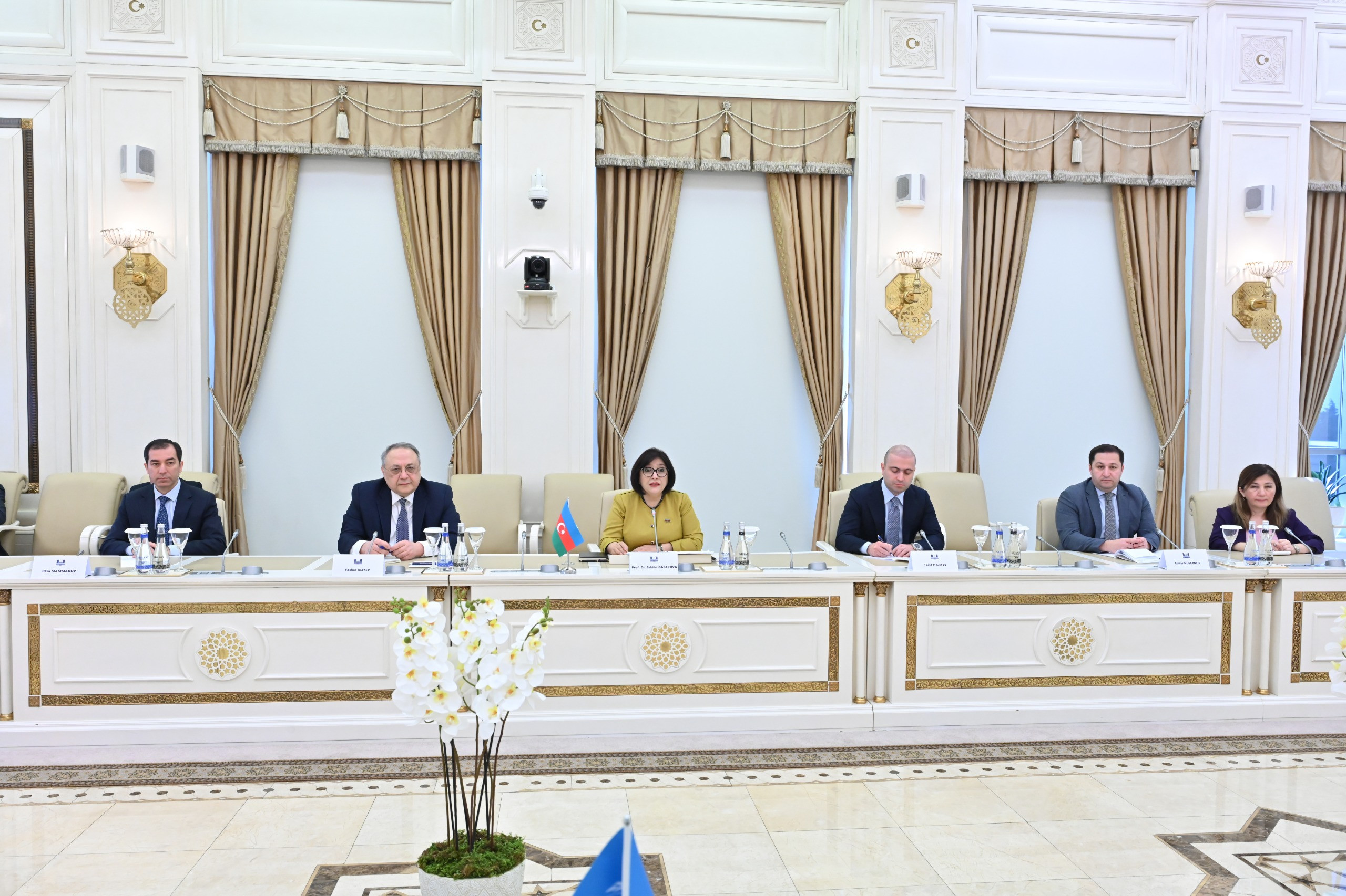 Sahibə Qafarova BMT Baş Assambleyasının 78-ci sessiyasının prezidentini qəbul edib