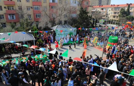 Paytaxtın abad məhəllələrində Novruz şənlikləri təşkil edilib