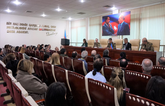 FHN TƏBİB-in əməkdaşları üçün yanğın təhlükəsizliyi mövzusunda tədbir keçirib