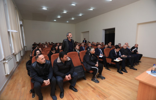 Niyazi Bayramov növbəti dəfə sakinlərlə görüşüb - FOTO 