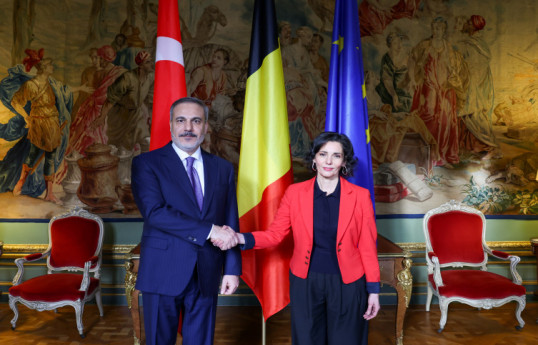 Hakan Fidan belçikalı həmkarı Hadija Labiblə görüşüb