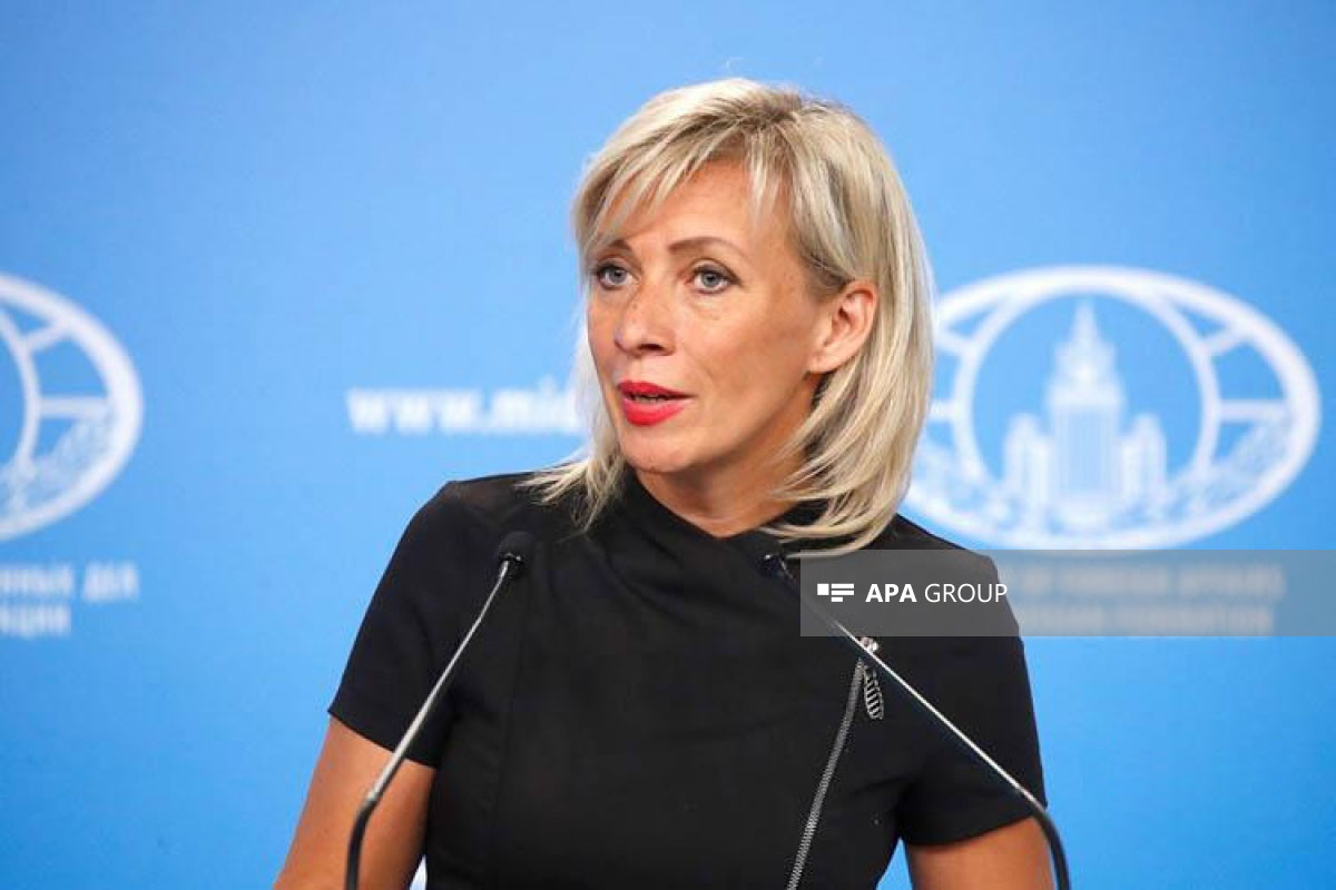 Zaxarova Vaşinqtonun terror aktı ilə bağlı açıqlamasını tənqid edib