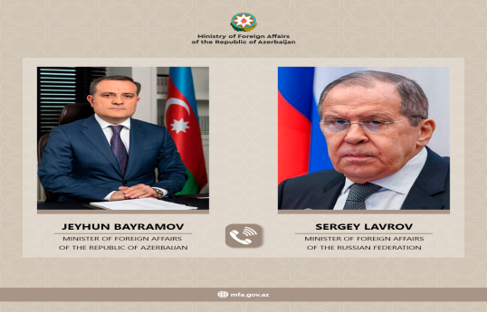 Ceyhun Bayramov Sergey Lavrovla telefonla danışıb, Rusiya xalqına başsağlığı verib