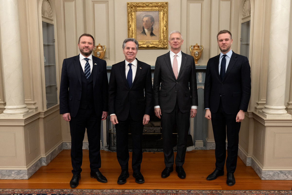 Blinken Estoniya, Latviya və Litva xarici işlər nazirləri ilə görüşüb