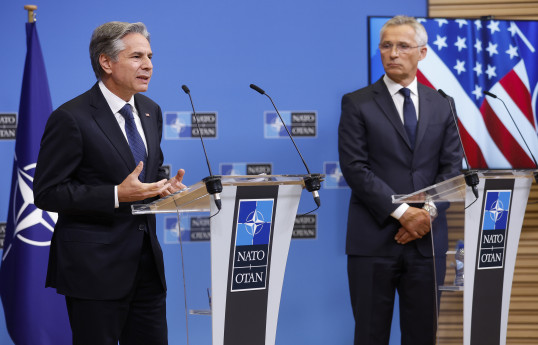 Blinken və Stoltenberq Ukraynaya yardım mexanizmlərini müzakirə ediblər