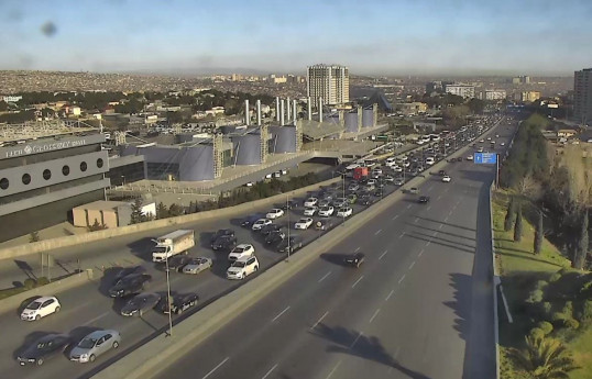 Bakıda sıxlıq olan yollar - SİYAHI 