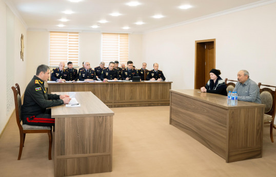 Vilayət Eyvazov Şamaxıda qəbul və sıra baxışı keçirib