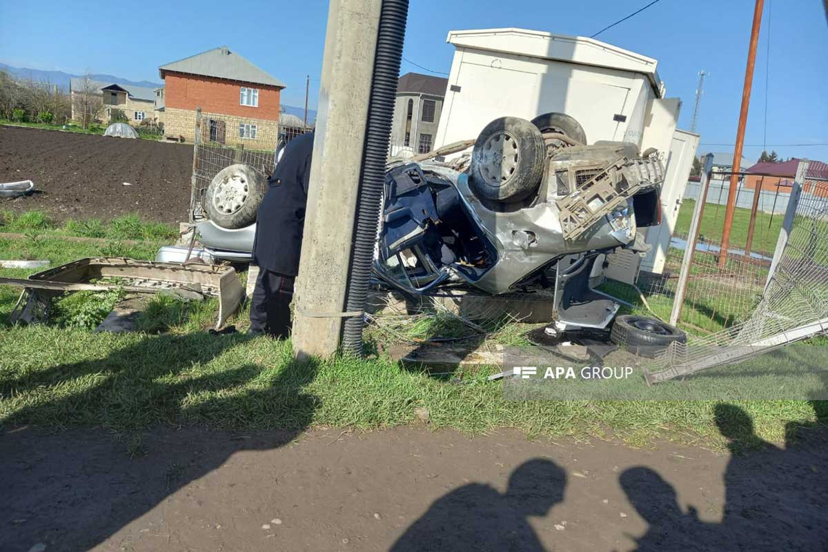 Masallıda avtomobil aşıb, 3 nəfər xəsarət alıb - FOTO 