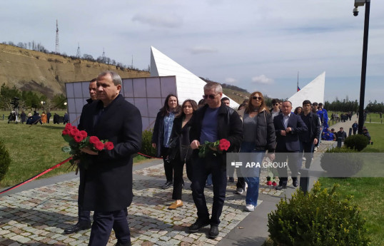Quba Soyqırımı Memorial Kompleksi ziyarət edilir - FOTO 