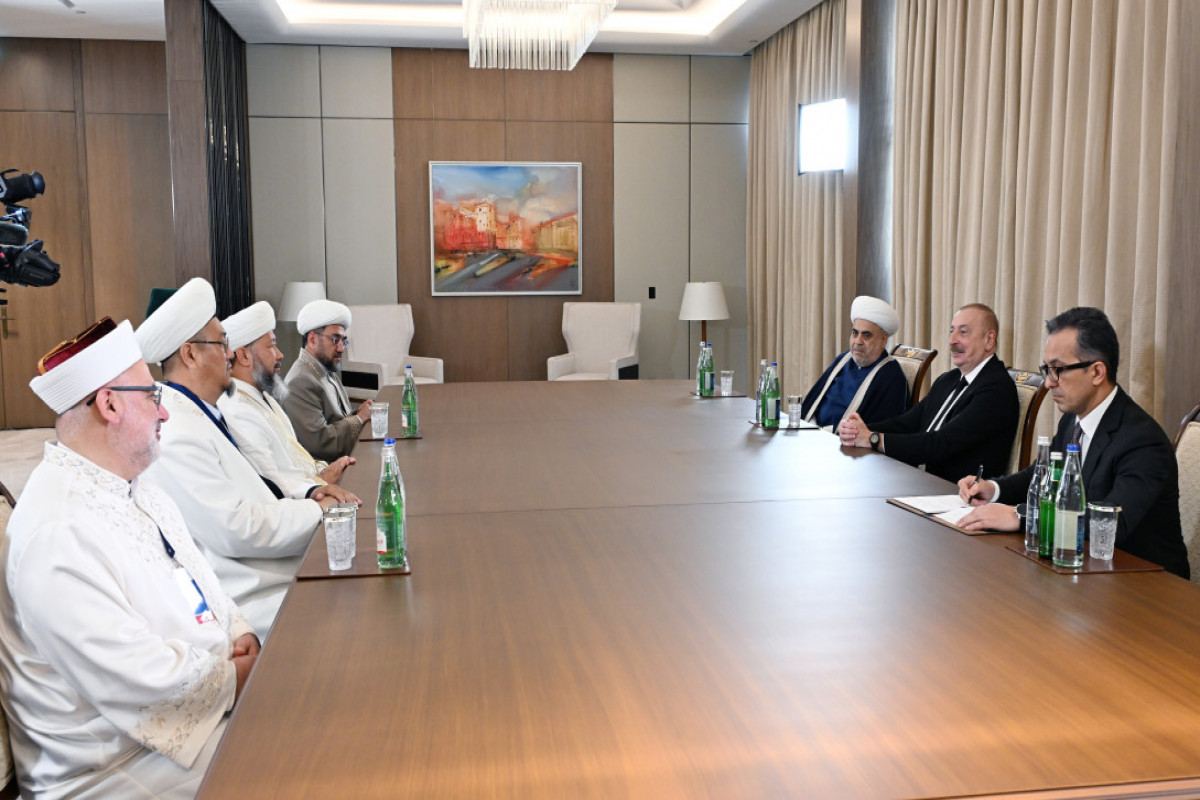 President Ilham Aliyev received delegation consisting of religious leaders of member and observer countries of Organization of Turkic States-<span class="red_color">UPDATED