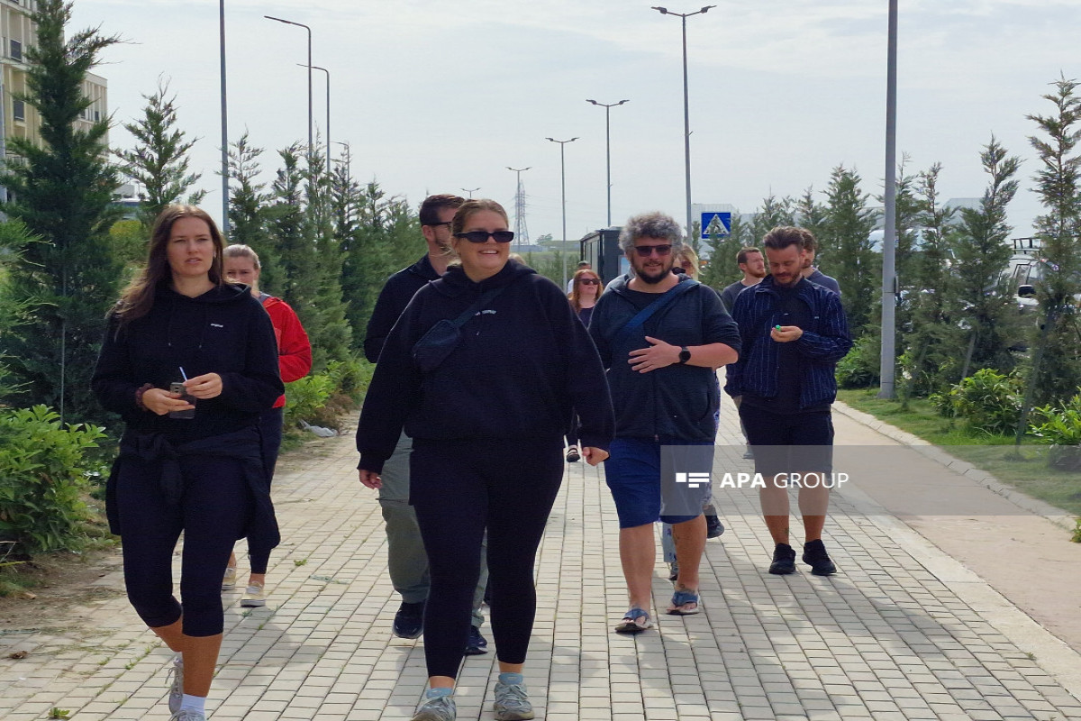 Norveçli səyyahlar Füzuli şəhərində olublar - YENİLƏNİB  - FOTO 