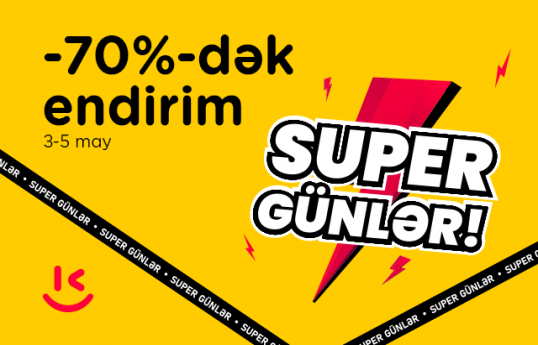 “Kontakt”da 70%-dək endirimli “Super günlər” başladı - YALNIZ 3 GÜN  - YENİLƏNİB 