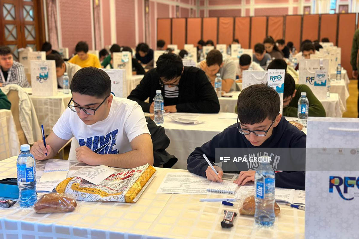 Respublika Fənn Olimpiadalarının riyaziyyat fənni üzrə final turu keçirilir - FOTO 
