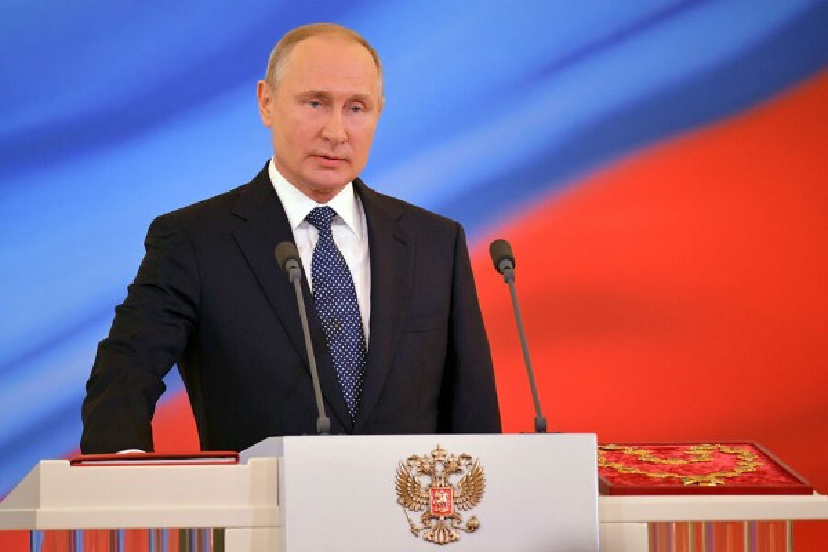 Putin prezident kimi beşinci dəfə and içib - <span class="red_color">YENİLƏNİB
