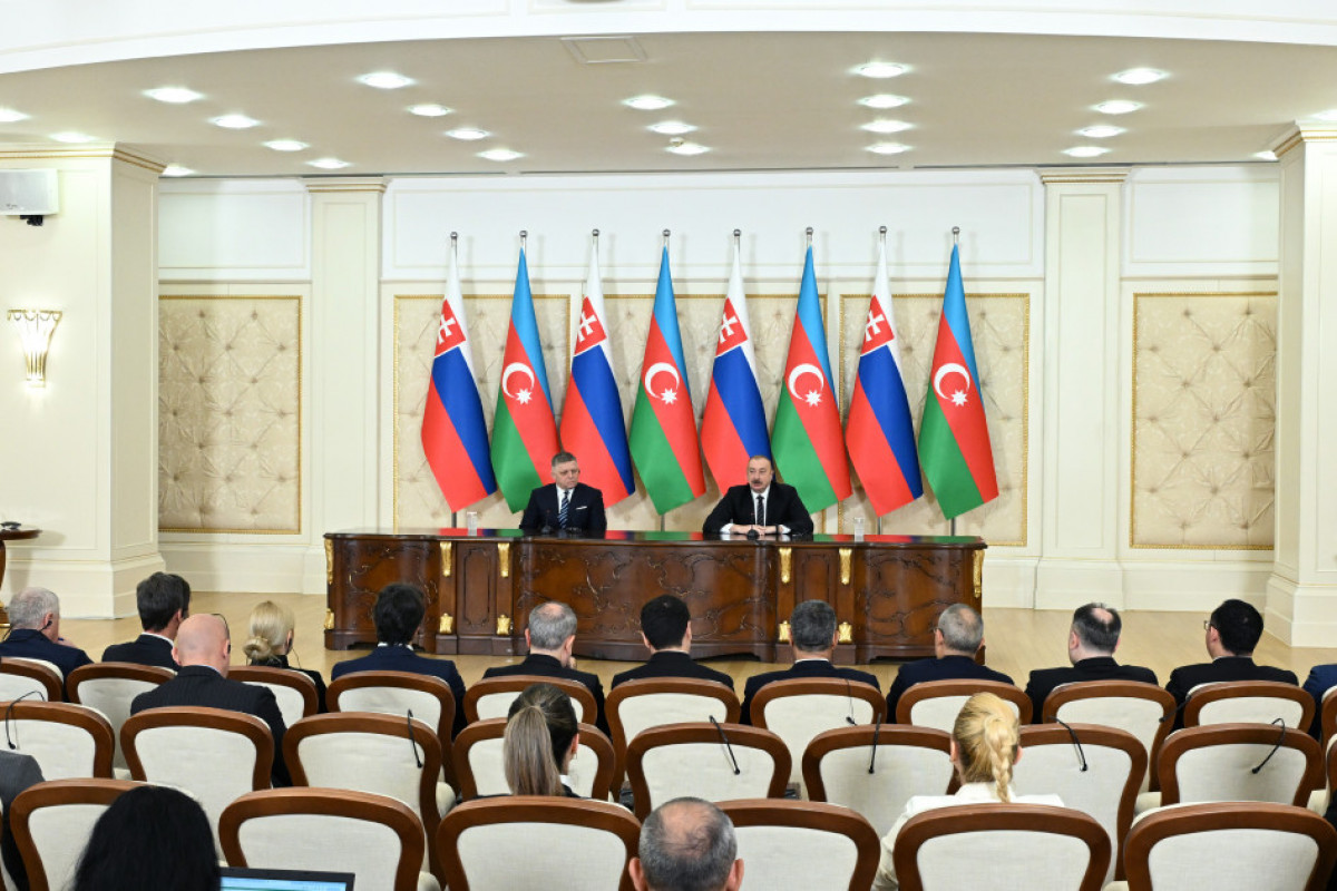 Президент Азербайджана и премьер-министр Словакии выступили с заявлениями для прессы - <span class="red_color">ОБНОВЛЕНО-1