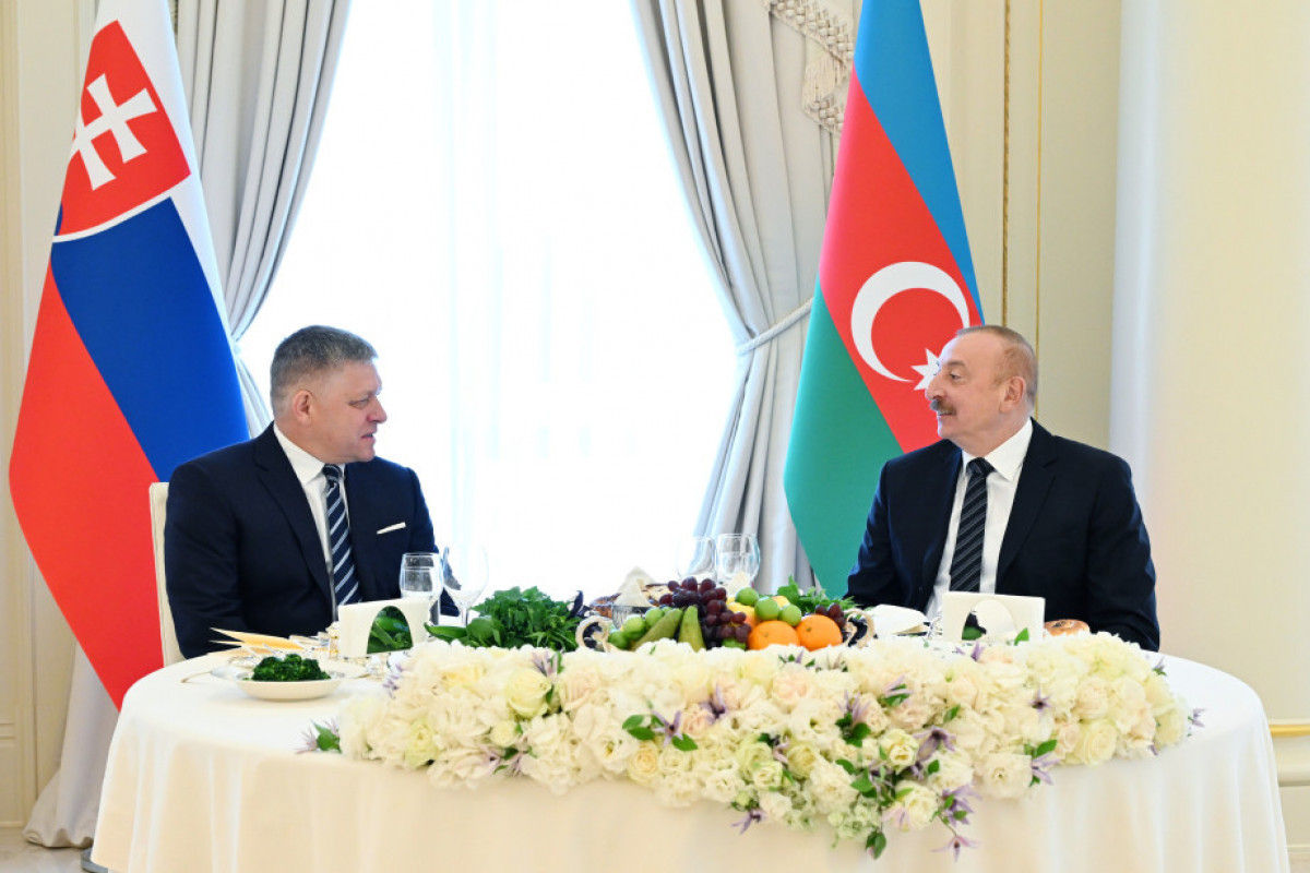 Robert Fico, Prime Minister of the Slovak Republic and Ilham Aliyev, President of the Republic of Azerbaijan