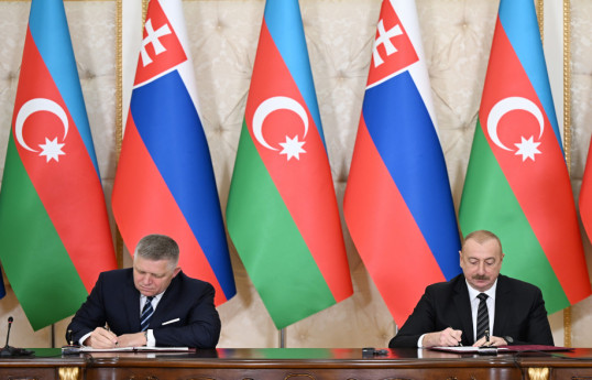 Azərbaycan-Slovakiya sənədləri imzalanıb - YENİLƏNİB 