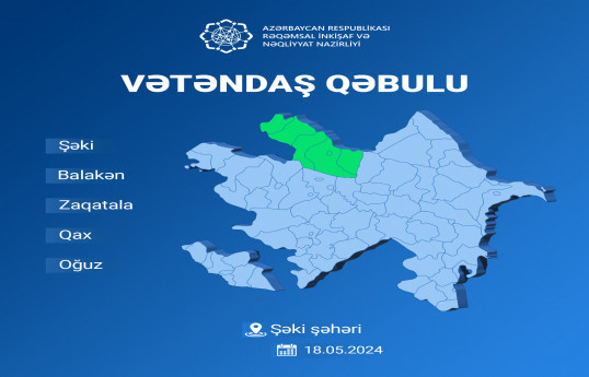 Rəşad Nəbiyev Şəkidə vətəndaşları qəbul edəcək