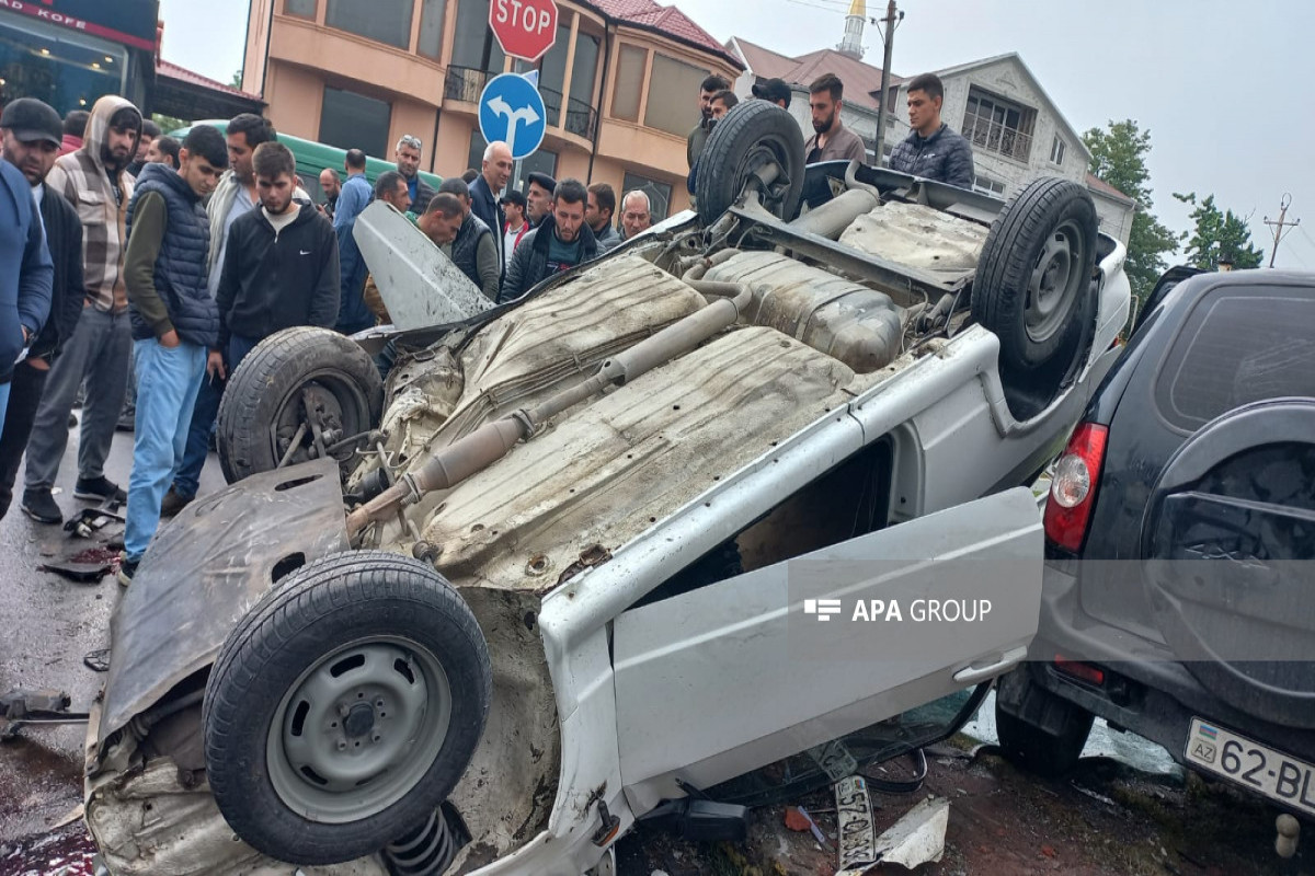 Zaqatalada yol qəzasında 2 nəfər ölüb və xəsarət alanlar var - FOTO  - YENİLƏNİB-1 