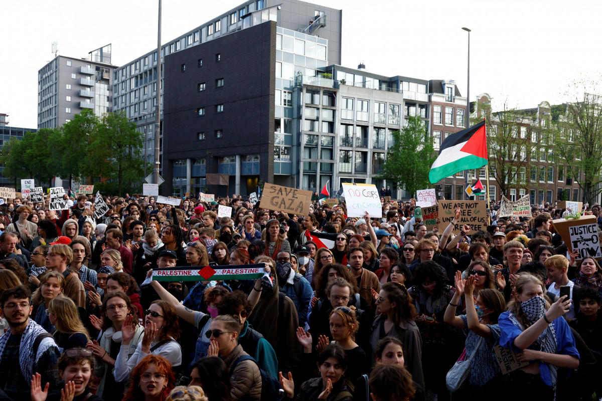 Amsterdam University closes for two days after violent protests over Gaza