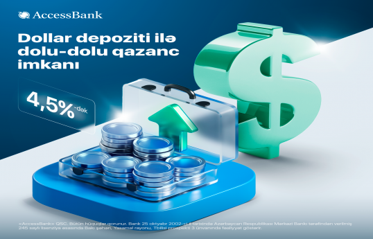 AccessBank dollar əmanətləri üzrə faiz dərəcələrini artırıb
