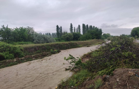 Goranboyda sel suları fəsadlara səbəb olub