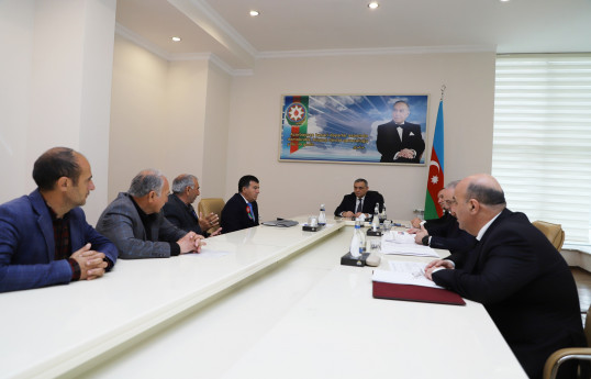 Səfərbərlik Xidmətinin rəisi Masallıda vətəndaşlarla görüşüb
