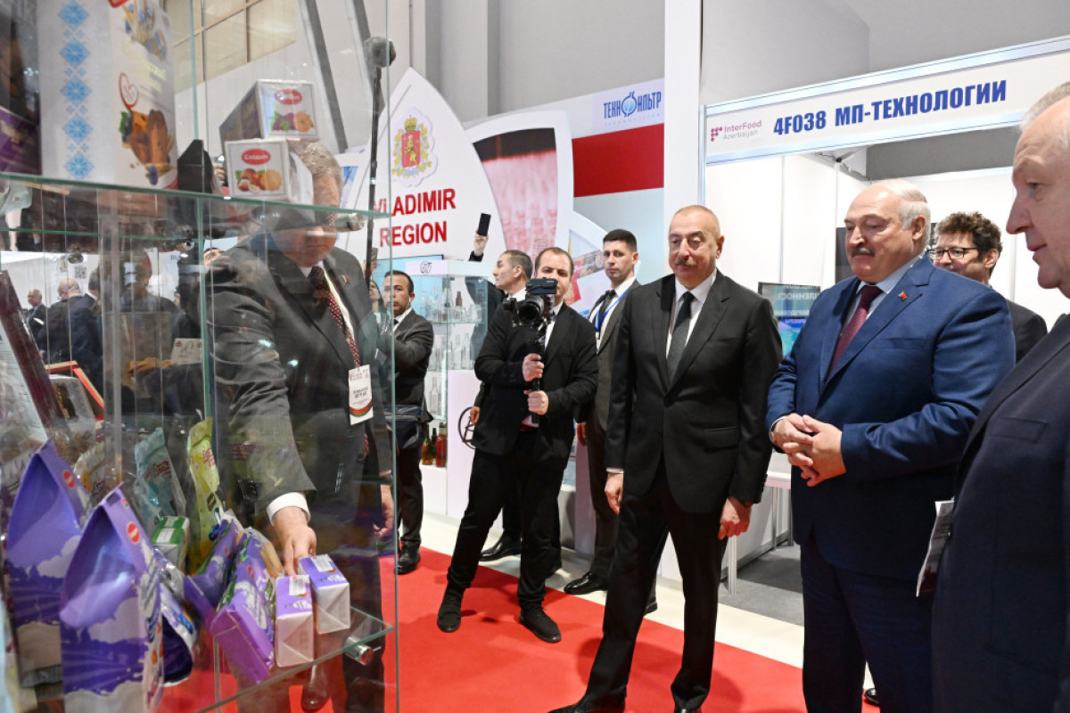 Президенты Азербайджана и Беларуси ознакомились с выставками «Caspian Agro» и «InterFood Азербайджан»-<span class="red_color">ОБНОВЛЕНО 1