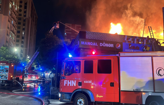 FHN Bakıda gül mağazasında yanğınla bağlı məlumat yayıb