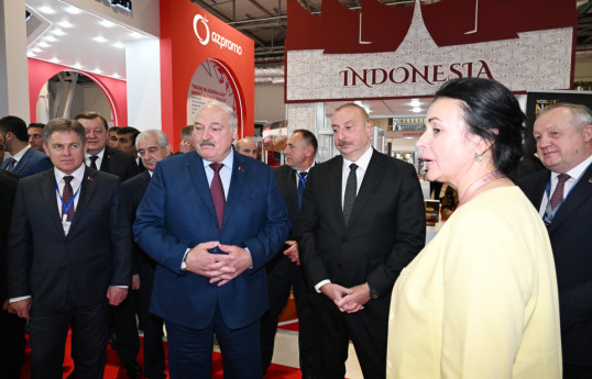 Azərbaycan və Belarus prezidentləri “Caspian Agro” və  “InterFood Azerbaijan” sərgiləri ilə tanış olublar - YENİLƏNİB-1 