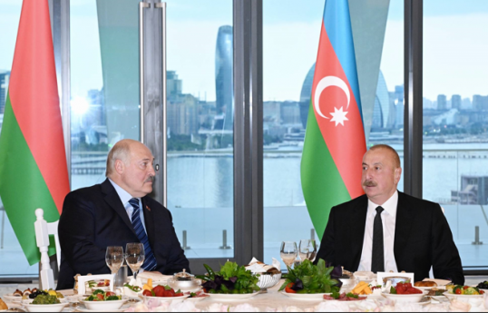 Prezident İlham Əliyevin adından Prezident Aleksandr Lukaşenkonun şərəfinə dövlət ziyafəti verilib - YENİLƏNİB  - FOTO 