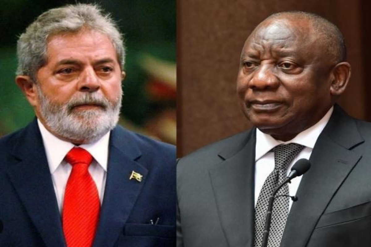 Braziliya Prezidenti Luis İnasiu Lula da Silva, Cənubi Afrika Respublikasının Prezidenti Siril Ramafosa