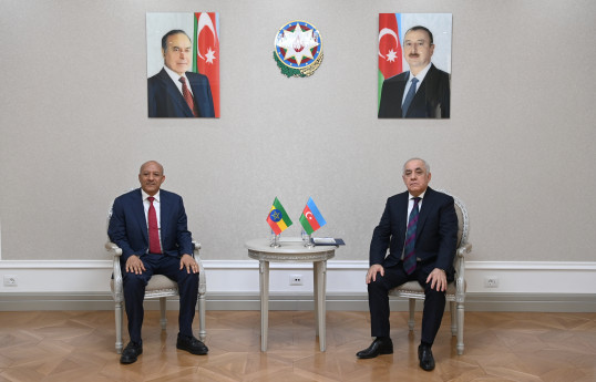 Efiopiya Federativ Demokratik Respublikası Baş nazirinin müavini Temesgen Tiruneh, Azərbaycan Respublikasının Baş naziri Əli Əsədov