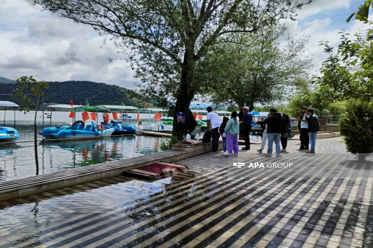 Qəbələdə Nohur gölü daşıb, istirahət komplekslərinə ziyan dəyib - FOTO 