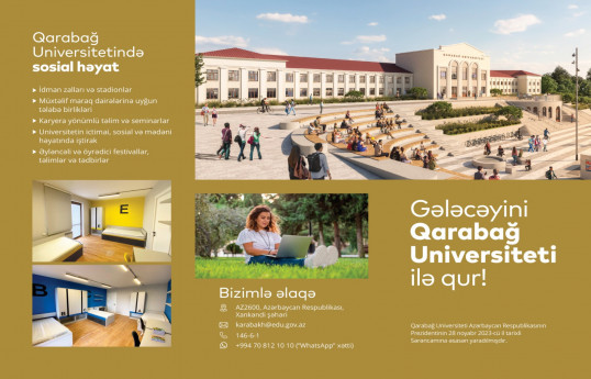 Qarabağ Universitetinin bukleti hazırlanıb - FOTO 