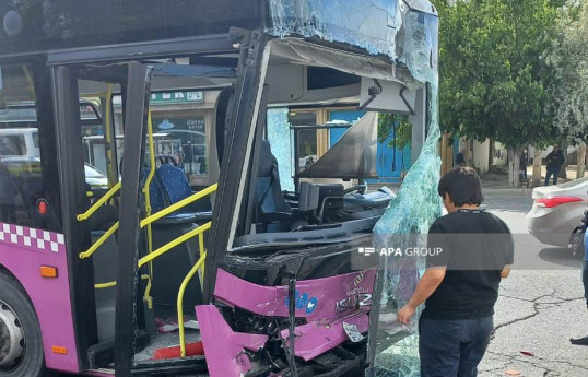 Bakıda sərnişin avtobusları qəza törədib, xeyli sayda yaralı var - FOTO 