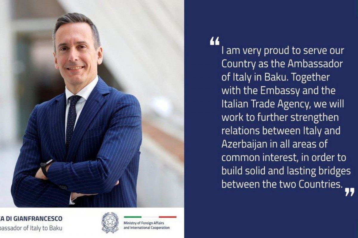 Italy appoints new ambassador to Azerbaijan