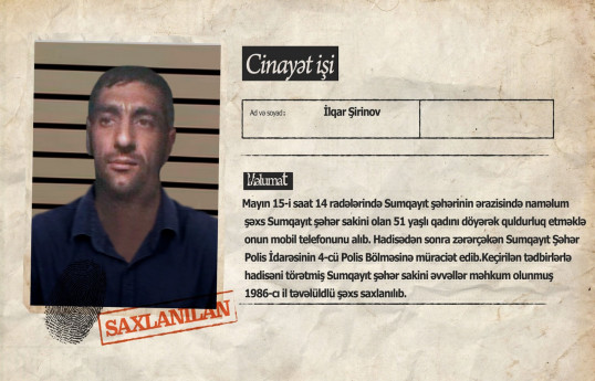 Sumqayıtda 51 yaşlı qadını döyüb, telefonunu əlindən alıblar