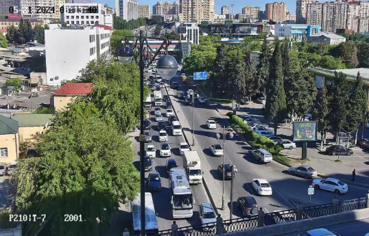 Bakıda sıxlıq olan yollar - SİYAHI 