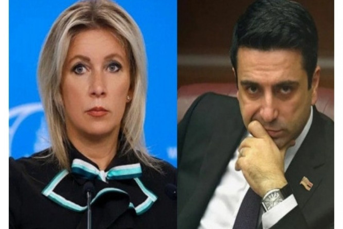 Maria Zakharova, the Spokesperson of the Russian Ministry of Foreign Affairs and Alen Simonyan, the Speaker of the Armenian Parliament