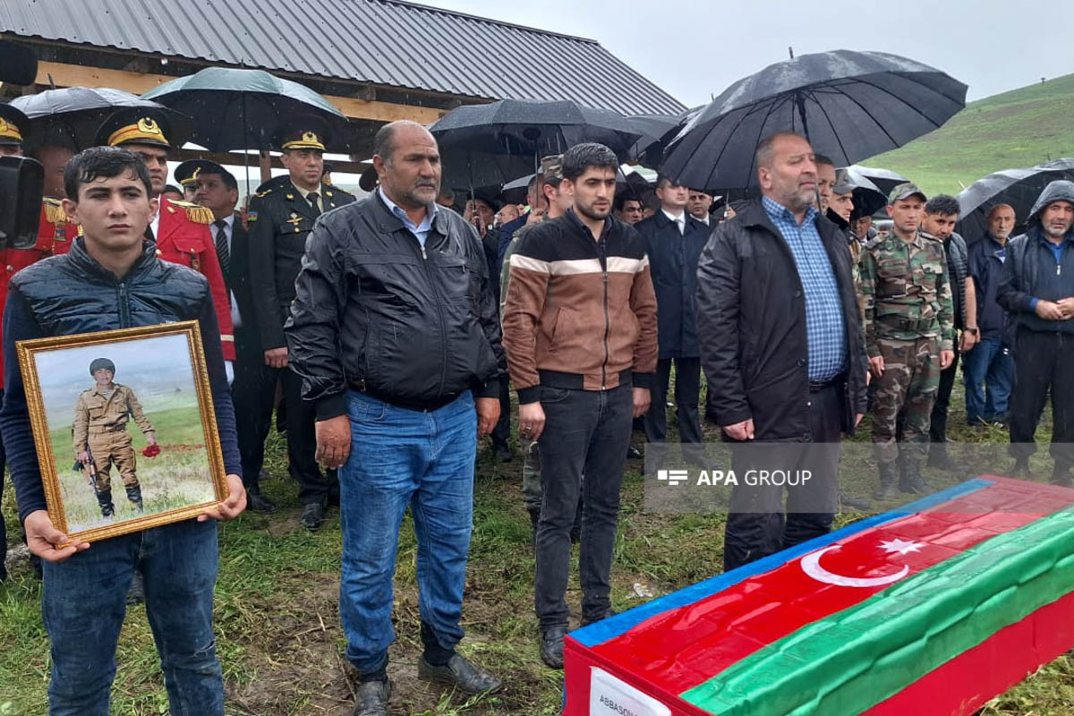 Похороны шехида Захида Аббасова