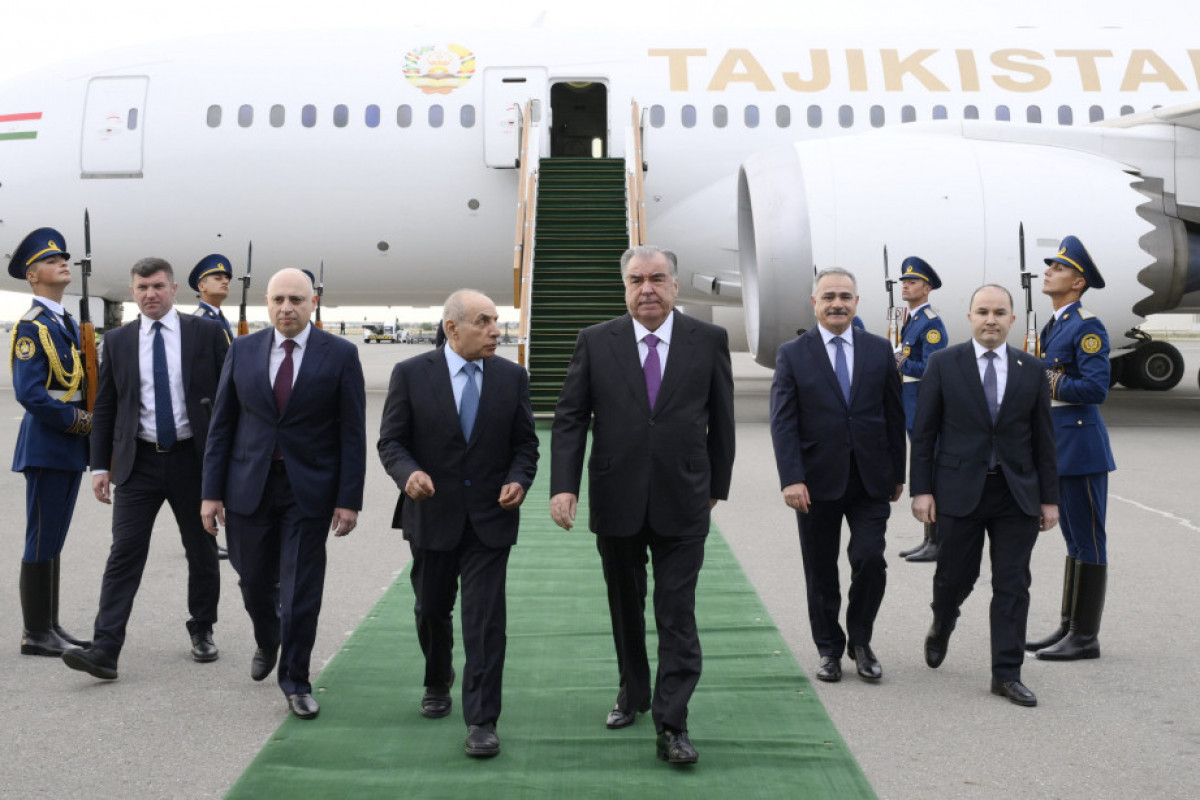 President of Tajikistan Emomali Rahmon arrives in Azerbaijan for state visit