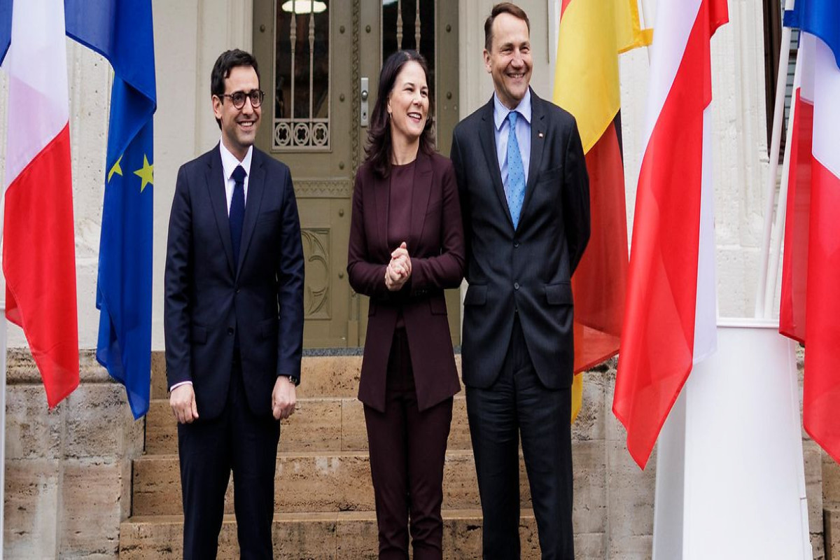 Foreign Minister Baerbock welcomes her French and Polish counterparts for the Weimar Triangle meeting