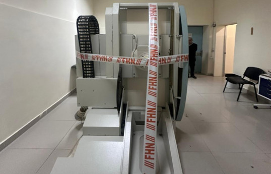 Gəncədə klinikada rentgen-müayinə fəaliyyəti dayandırılıb - FOTO 