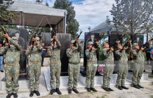 Birinci Qarabağ müharibəsində itkin düşmüş şəhidin qalıqları Tərtərdə dəfn olunub - FOTO 