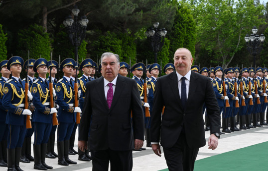 Tacikistan Prezidenti Emoməli Rəhmon, Azərbaycan Prezidenti İlham Əliyev