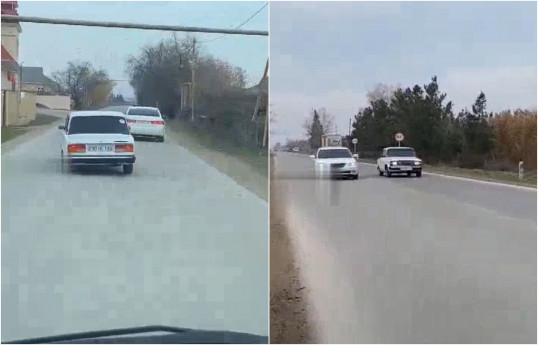 Salyanda sürət yarışı təşkil edib, “TikTok”da paylaşan şəxslər həbs edilib - VİDEO 