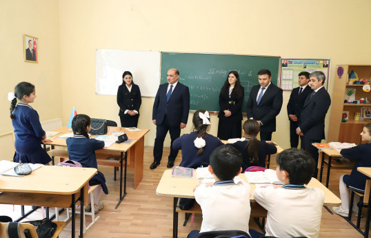 Nazir müavini İdris İsayev Gədəbəydə olub